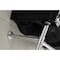 Fauceture VPB136K1ST Imperial Console Sink Basin W/Stainless Steel Leg, Blk/Chrm VPB136K1ST - alternate 4